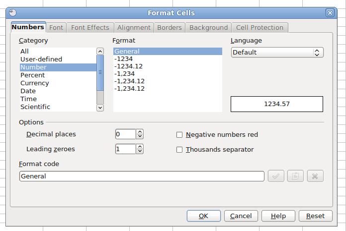 Formato Celle E' possibile specificare in modo