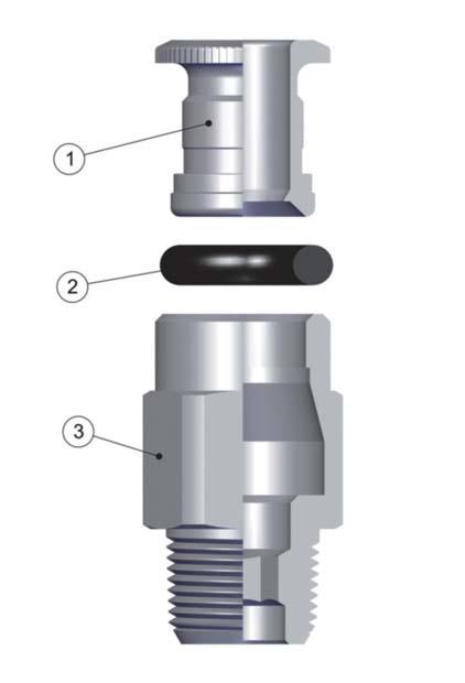 Serie 58000 Caratteristiche Tecniche / Technical Characteristics Materiali e Componenti / Component Parts and Materials 1 Pinza in Ottone nichelato 1 Nickel-plated rass Collet 2 Guarnizione O-Ring in