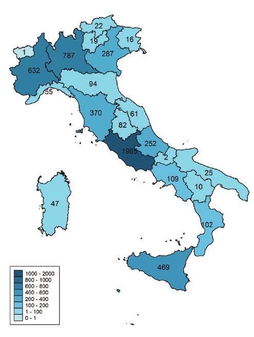 A. Filia et al. Tabella I. Numero di casi e incidenza (per milione di abitanti) dei casi di morbillo segnalati per classe di età. Italia 2017 (N = 5402)*. Fascia di età (anni) N.