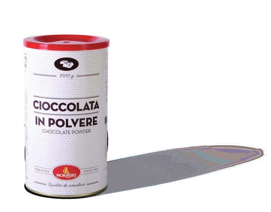 CIOCCOLATA IN POLVERE CHOCOLATE POWDER la cioccolata in polvere mokasirs è il preparato ideale per ottenere una