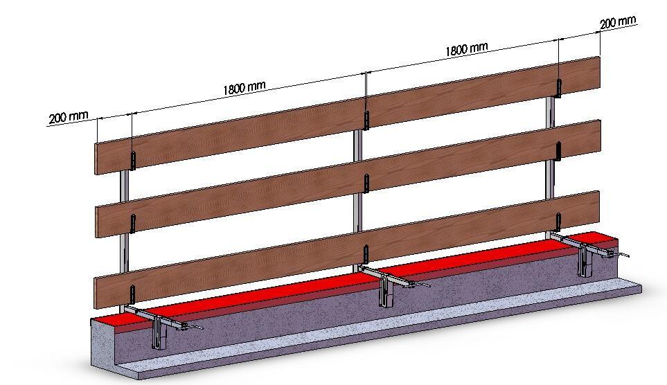 Le tavole (fig. 7) o i profili utilizzati devono essere integri sotto l aspetto della resistenza e la loro lunghezza minima deve essere superiore di almeno 400 mm a due campate.