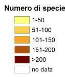 In accordo con l elevata ricchezza di specie che caratterizza la sua fauna, l