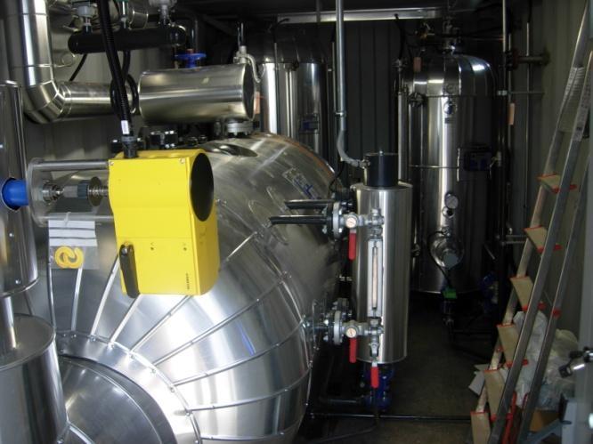 vapore e olio diatermico per impianto sperimentale di produzione vapore mediante