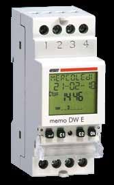 Interruttori orari digitali MEMO DW E Interruttori orari digitali modulari per la gestione dei carichi elettrici nel tempo con la massima precisione.
