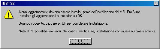 Per utenti Windows NT Workstation Versione 4.0 Verificare di aver completato le istruzioni del punto 1 Predisposizione dell apparecchio riportate alle pagine 2-5.