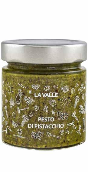 I NOSTRI PATÈ PESTO DI PISTACCHIO condimenti per pasta pistacchio 65%, Olio extravergine di oliva, sale, pepe peso netto 190 g (212ml) COD.
