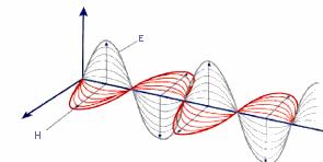 Fig. 1 - Onda elettromagnetica L onda elettromagnetica è caratterizzata, inoltre, da altre tre grandezze fisiche: l