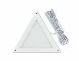 300x100x5 520 0,75 9 DC 12V R1030-LED WW bianco caldo 3000K 300x100x5 475 0,75 9 DC 12V 5 T10-LED Particolare pannello LED di formato triangolare per una illuminazione decorativa 100 Colore