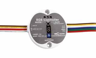 CONTROLLER RGB CENTRALINE DI CONTROLLO CTM-300 (RGB Dimming Control System) di esercizio: DC-9V/15V Supporta 6 A per canale 74 1 controller 2 200 200 Max.