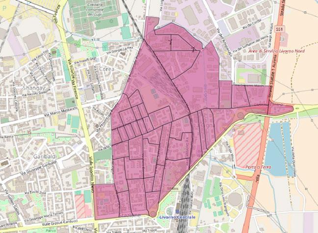 7.4. LA ZONA 3 - SORGENTI 63 7.4 la zona 3 - Sorgenti superficie = 1,387 Kmq residenti (al 30 giugno 2017) = 9.534 mappa Figure 7.3: scala 1:25.000 confini (principali) N = v. Leopardi, E = ss.