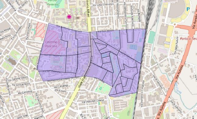 82 CAPITOLO 7. LE ZONE 2017 7.18 la zona 17 - Colline superficie = 0,7054 Kmq residenti (al 30 giugno 2017) = 7.641 mappa Figure 7.17: scala 1:25.000 confini (principali) N = v. don Bosco, v.