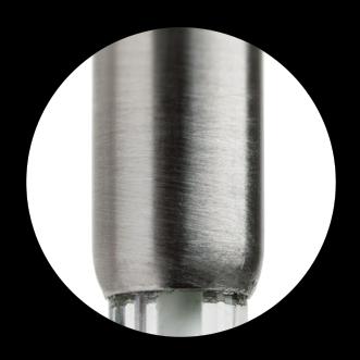 Corpo in acciaio inox Il corpo in acciaio inox AISI 316 garantisce una lunga durata in impianto di produzione ed è in grado di sopportare le concentrazioni di cloruro che causano corrosioni in altri