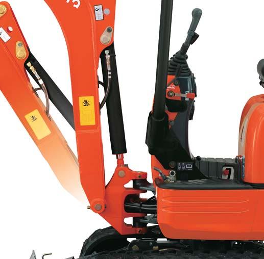 KUBOTA SUPER MINIESCAVATORE K0083 Punti di sollevamento Tre punti di