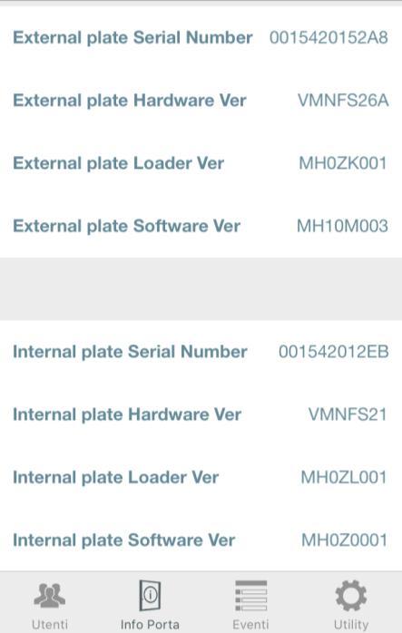 Serial number scheda elettronica principale Software della scheda principale X1R Smart.