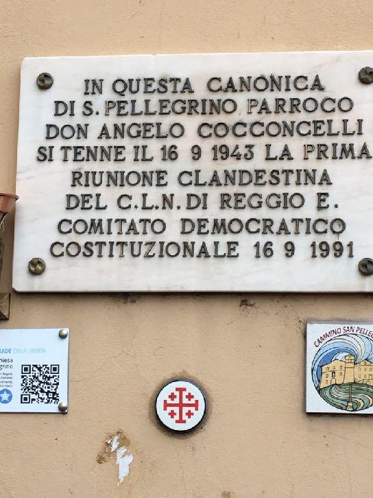 CORTILE CHIESA DI SAN PELLEGRINO IN MEMORIA DELLA RIUNIONE PREPARATORIA