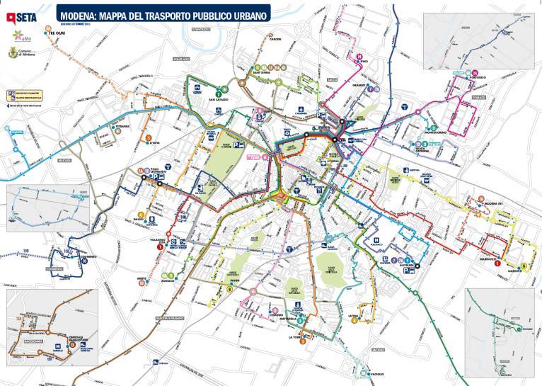 Alcuni dati sul TPL TPL urbano su gomma- Offerta Servizio Urbano di Modena km corse Servizi automobilistici 3.888.175 323.899 Servizi filoviari 776.226 116.795 Totale 4.664.401 440.