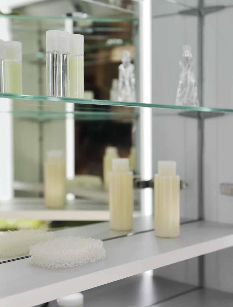 ROYAL LUMOS IN POCHE PAROLE GRANDIOSO Anche all interno lo specchio contenitore ROYAL LUMOS brilla per design e qualità Made in Germany.