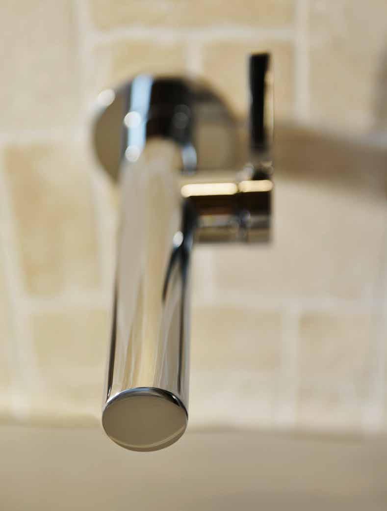 IXMO IXMO GOES LAVABO Ciò che sorprende nella doccia, è perfetto anche nel lavabo. Per questo motivo abbiamo trasferito il principio IXMO anche a una rubinetteria integrata nel lavabo.