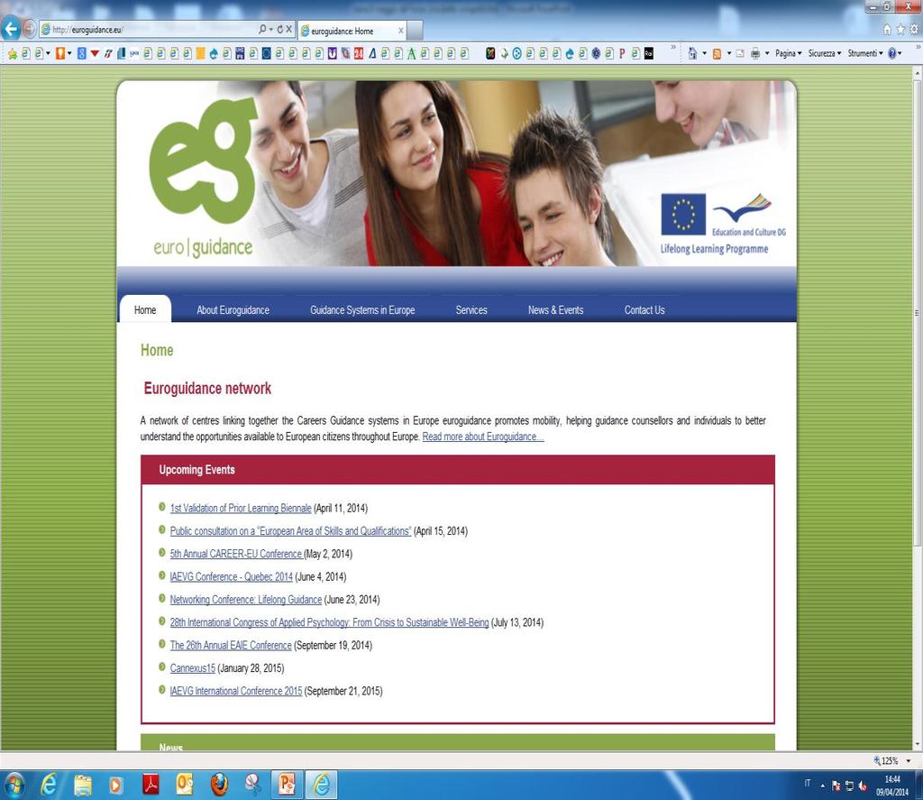 Web service (4): www.euroguidance.