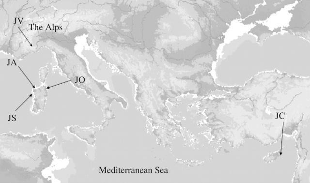 Una frammentazione naturale o una condizione relittuale sono un elemento fondamentale nelle