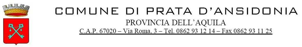 Codice ente Protocollo n. COPIA DELIBERAZIONE N. 19 in data: 27.09.