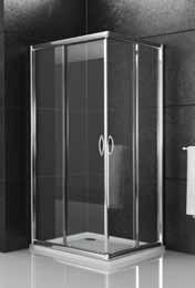 W901 S158 WALK IN Cabina doccia ANGOLARE // CRISTALLO TEMPRATO TRASPARENTE 8 mm. // PROFILO IN ALLUMINIO CROMATO LUCIDO. // staffa di fissaggio a muro in ottone cromato lucido.