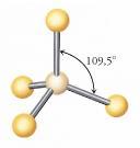 : Molecole con quattro coppie di elettroni: - CH 4 H - H C H