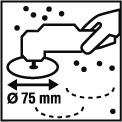 1.) Carteggiatura a secco Carteggiare il faro preferibilmente a macchina utilizzando una levigatrice rotorbitale con dischi abrasivi di diametro 75 mm.