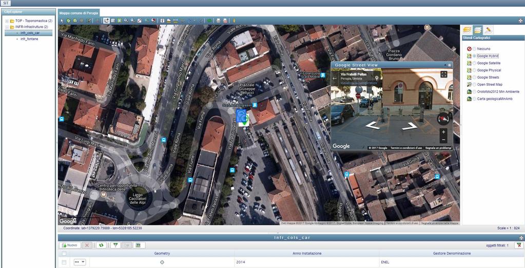 Perugia, 20 Settembre 2017 SIT Sistema Informativo Territoriale ELETTROMOBILITA NEL COMUNE