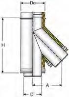 RACCORDO BRAGA 135 PD 113 Il raccordo a T135 (o Braga) si utilizza come il raccordo a T90 e, dove lo spazio lo consente, è più consigliabile perché con la sua deviazione favorisce il deflusso dei