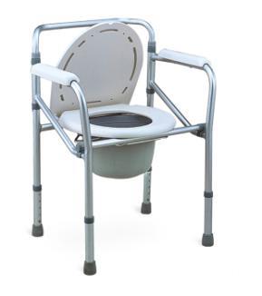 ACCESSORI da BAGNO Sedia COMODA per WC e per doccia, 4 funzioni, modello AL-FS894L Struttura tubolare di alluminio anodizzato (Cod. ISO 09.12.24.