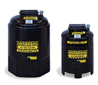 Mod. oil SYStem - Pl olio esausto doppio contenitore