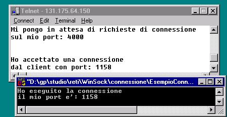 &mio_addr, &mio_addr_len); printf("il mio port e': %d\n\n", ntohs(mio_addr.sin_port) ); closesocket(sd); else printf("\nerrore di connect\n\n"); closesocket(sd); 8-03.