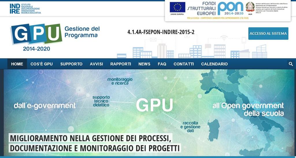 Per entrare all interno della propria area di lavoro personale il DS e/o il DSGA devono cliccare sul tasto Entra a fianco della dicitura Accesso al Sistema posta in alto a destra dello schermo e,