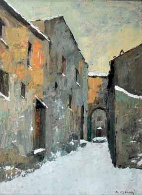 37 38 37 Grassi Alfonso (Solofra, AV 1918 - Salerno 2002) Neve olio su masonite, cm