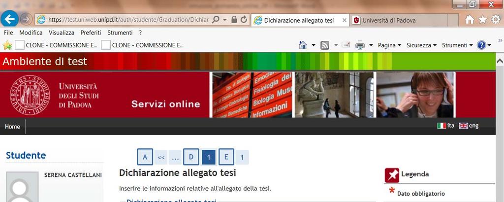 13. Nel campo Tipo allegato, seleziona dal menù a tendina il tipo di allegato che vuoi caricare.