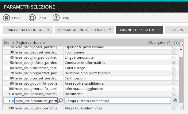 5 - Nuovi campi custom Nella nuova versione è stata rivista la gestione dei campi custom nell'anagrafica soggetto e candidati.