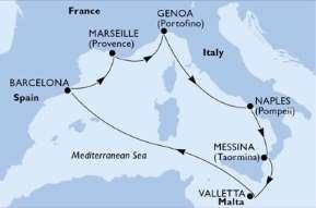 apr 2019 Genova, Italia 08:00 - PENSIONE COMPLETA ACQUA E VINO AI PASTI INCLUSI - CABINA INTERNA Euro 740,00 - CABINE
