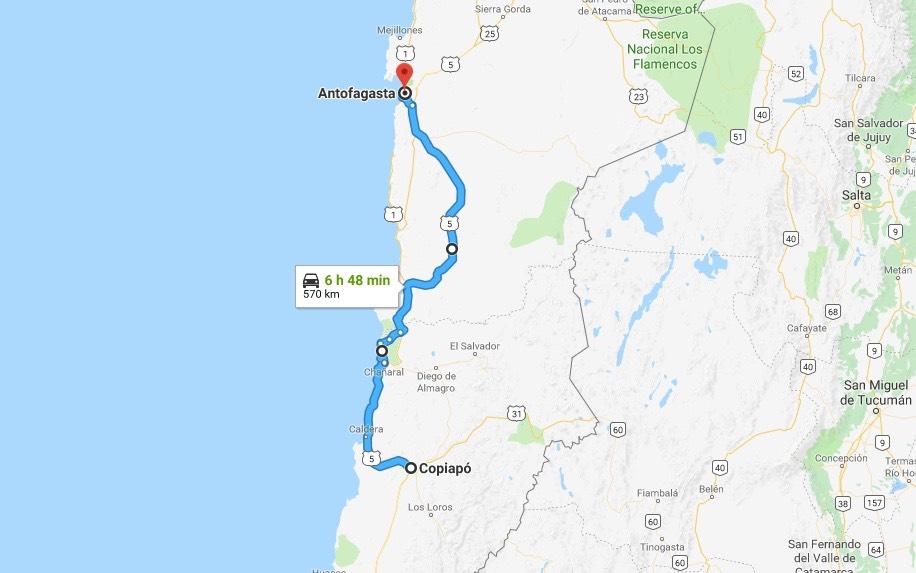 - 11/10 : Copiapo - Antofagasta, attraverseremo il bellissimo parco nazionale Pan de Azucar percorrendo un veloce sterrato di sale a bordo oceano, il nome del parco deriva dal fatto che tutto e