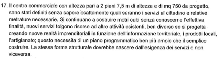 Il volume commerciale è chiaramente definito e destinato ad attività private di tipo commerciale e