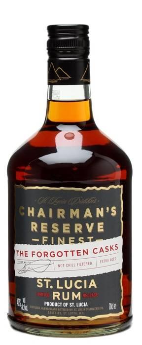 CHAIRMAIN S RESERVE THE FORGOTTEN CASKS Unione di rum distillati con metodo continuo e discontinuo Separata per lotto e tipologia di distillazione in botti ex-bourbon; dopo la miscelazione il rum