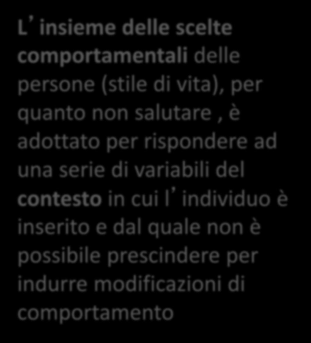 per quanto non salutare, è adottato per