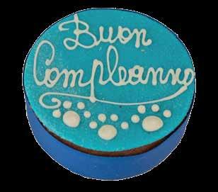 LINEA BUON COMPLEANNO TORTE A BASE DI PAN DI SPAGNA CON MELE Composizione: