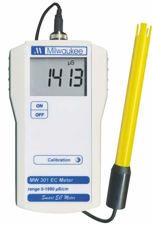 EC/TDS Nuovo MW301/MW302/MW401/MW402 Strumenti Standard portatili per misurazioni di Conducibilità e TDS MW301, MW302, MV401, MW402 sono i nuovi portatili standard di Milwaukee per la misurazione