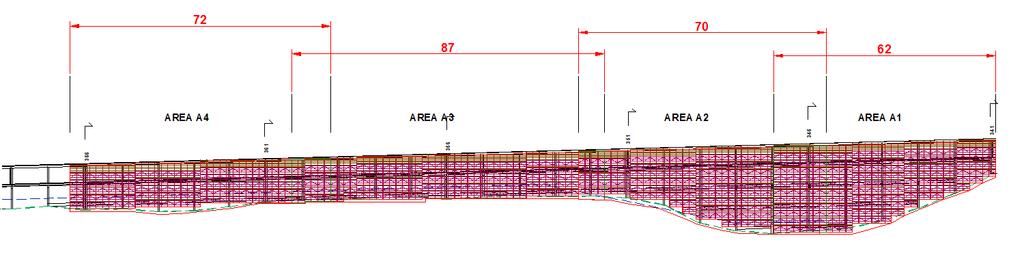 Montaggio sicurvia Travi e pilastri livello B Travi e pilastri Livello C Travi e pilastri Livello D Travi e pilastri livello E Verifiche piano viabile Spostamento cantiere stradale su lato monte