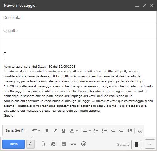 Inviare un messaggio Aggiungere, eliminare un file allegato al messaggio Al messaggio è possibile allegare un file(di testo, una foto, un immagine ecc.