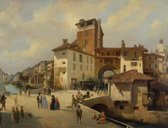 5 Palazzo Pompeo Calvi Il ponte di Porta Ticinese 1840 (Comune di