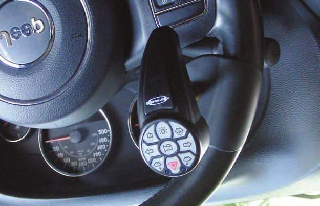 Tutti i dispositivi sono inoltre corredati di un pomello per la rotazione del volante e possono essere facilmente rimossi.