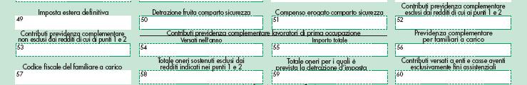 770/S: Previdenza complementare Contrib. a fondi pens.