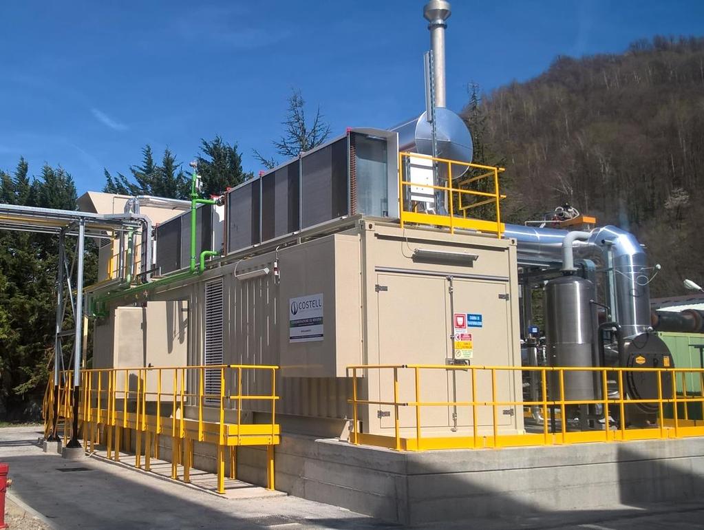 Produzione di acqua calda Espansore con produzione di vapore: 315 kw